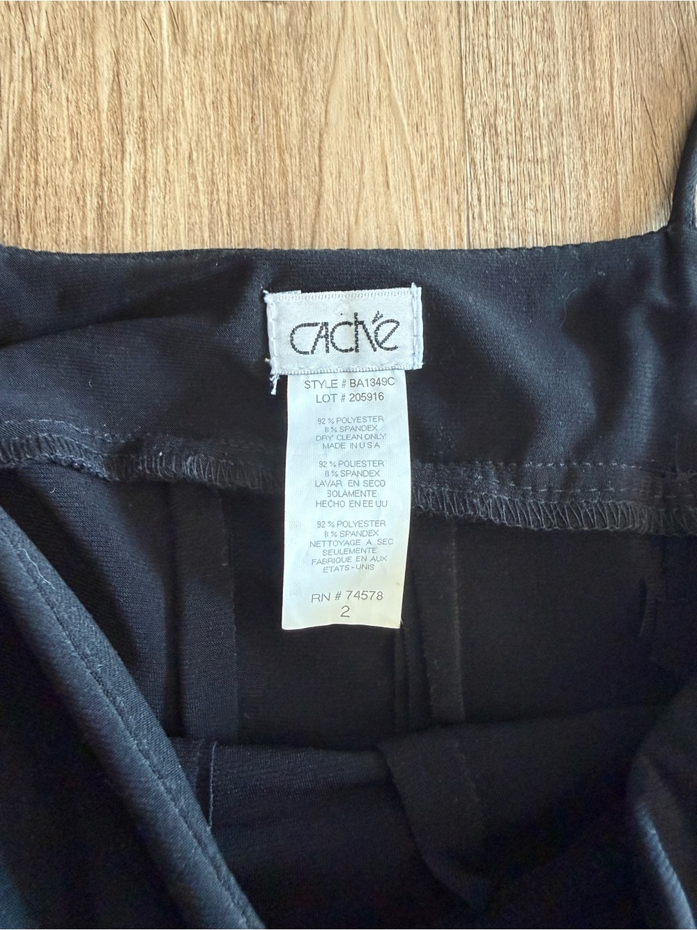 Cache Black Ruffle Spaghetti-Strap Cocktail Dress Size 2 - Picture 2 of 3